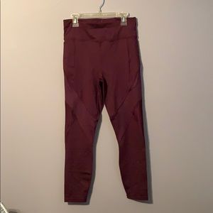 NEW Fabletics Athletic Maroon Leggings